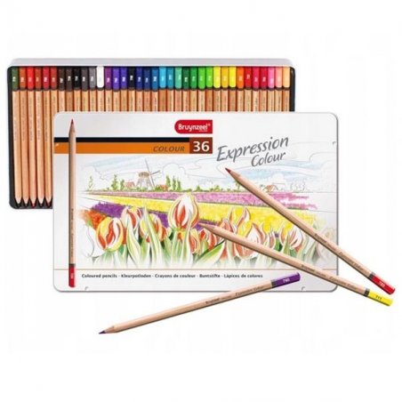 Набор цветных карандашей EXPRESSION 36 цветов, Bruynzeel