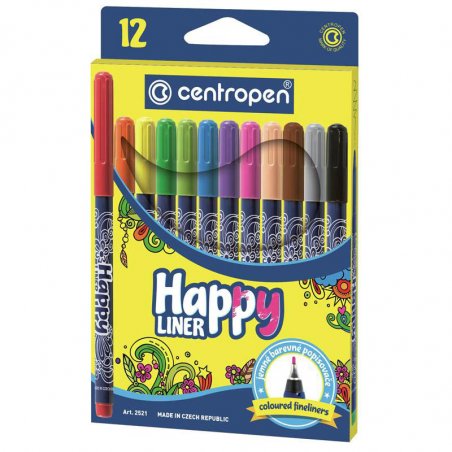 Набор линеров HAPPY Centropen 2521 (12 штук)
