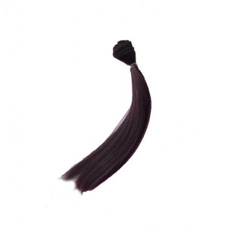 Искусственные "Прямые" волосы на трессе 25 см, цвет шоколадный №8