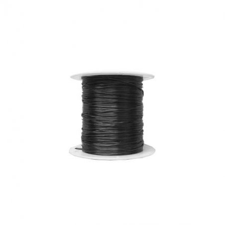 Резиновая нить-жилка для бижутерии (плоская) d 0,8мм/10 м., цвет черный