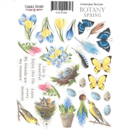 Набор наклеек (стикеров) "BOTANY Spring", №060