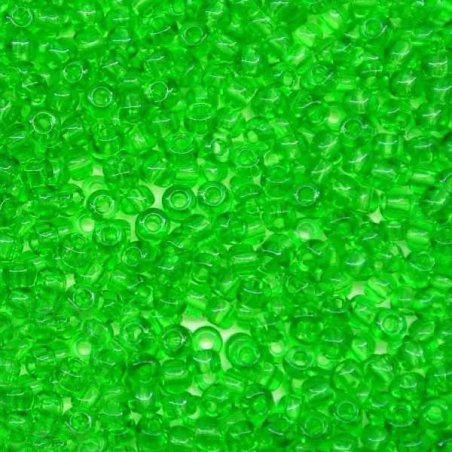 Бисер чешский PRECIOSA №115-10/0-50100- прозрачный, светло-зеленый, 10 г (+/- 10%) 