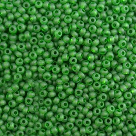 Бисер чешский PRECIOSA №158-10/0-50120- матовый прозрачный, темно-зеленый, 10 г (+/-10%)