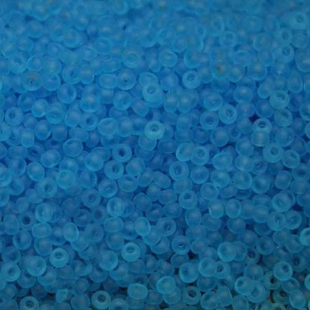 Бисер чешский PRECIOSA №165-10/0-60010- матовый прозрачный, голубой, 10 г(+/- 10%) 