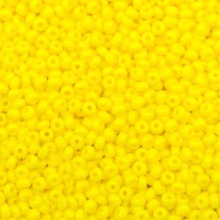Бісер чеський PRECIOSA №210-10 / 0-83110- натуральний, жовтий лимонний, 10 г (+/- 10%)