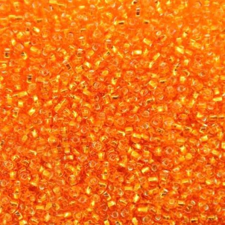 Бисер чешский PRECIOSA №307-10/0-97000- блестящий, апельсиновый, 10 г (+/-10%)