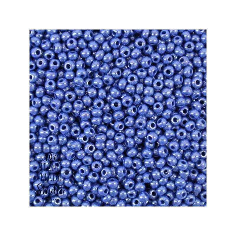 Бисер чешский PRECIOSA №529-10/0-38210- перламутровый, насыщенно-синий, 10 г(+/- 10%) 