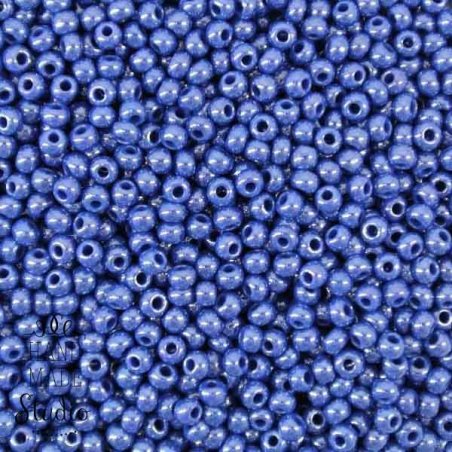 Бисер чешский PRECIOSA №529-10/0-38210- перламутровый, насыщенно-синий, 10 г(+/- 10%) 
