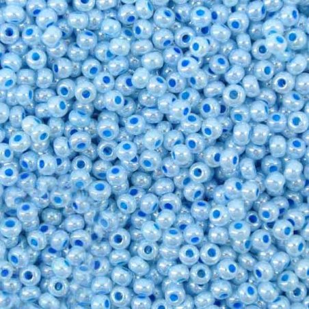 Бисер чешский PRECIOSA №525-10/0-37365- перламутровый, бледно-голубой, 10 г (+/-10%)