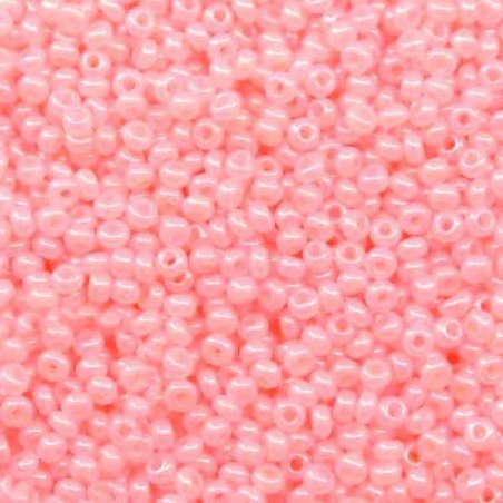 Бисер чешский PRECIOSA №504-10/0-17173- перламутровый, бледно-розовый, 10 г (+/-10%)