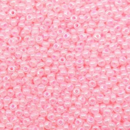 Бисер чешский PRECIOSA №518-10/0-37173- перламутровый, светло-розовый, 10 г(+/- 10%) 