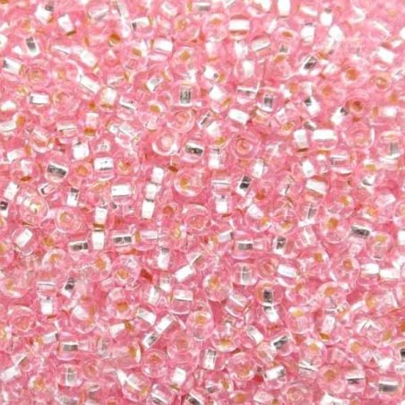 Бисер чешский PRECIOSA №350-10/0-08273- блестящий, розовый, 10 г(+/-10%)