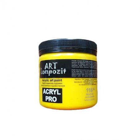 Акрилова фарба ART kompozit, 430 мл №116 Жовтий основний