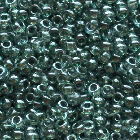 Бісер чеський PRECIOSA №813-10 / 0-48055- кристалічний, сіро-зелений, 10 г (+/-10%)