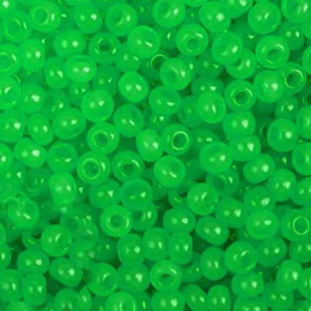 Бисер чешский PRECIOSA №428-10/0-52240- алебастровый зеленый, 10 г(+/- 10%) 