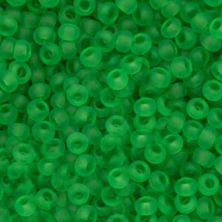 Бисер чешский PRECIOSA №157-10/0-50100- матовый прозрачный, светло-зеленый, 10 г(+/-10%)