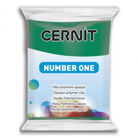 Полимерная глина CERNIT NUMBER ONE, №620 - изумрудный, 56 г