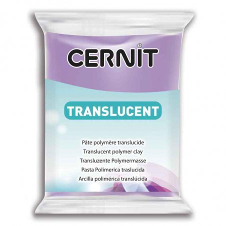 Полимерная глина CERNIT TRANSLUCENT, №900 - фиолетовый полупрозрачный, 56 г