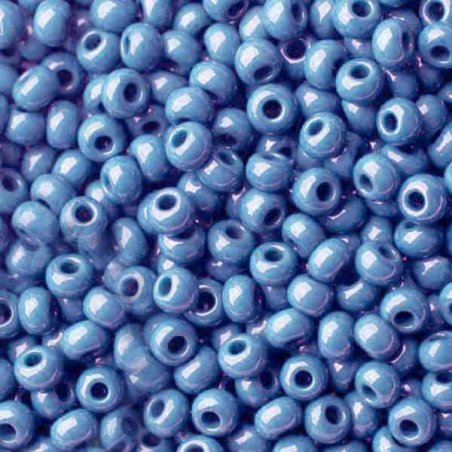 Бисер чешский PRECIOSA №589-10/0-38000- перламутровый, голубой, 10 г (+/-10%)