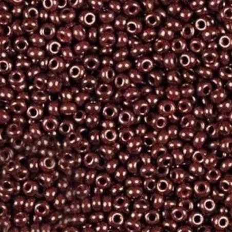Бисер чешский PRECIOSA №1020-10 / 0-93192- перламутровый люкс, вишневый, 10 г (+/-10%)
