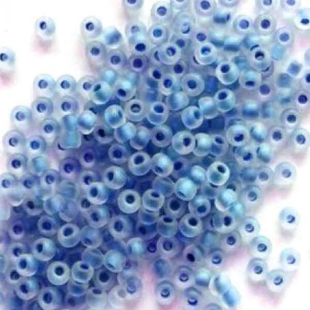 Бісер чеський PRECIOSA №653-10 / 0-38336- матовий фарбований, яскравий насичений блакитний, 10 г (+/- 10%)