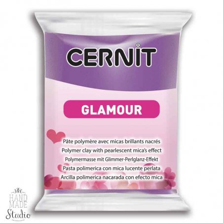 Полімерна глина Cernit GLAMOUR, №900 - фіолетовий, 56г