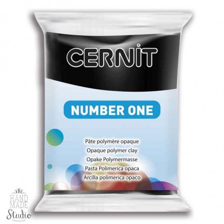 Полимерная глина CERNIT NUMBER ONE, №100 - черный, 56 г 