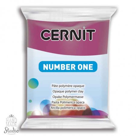 Полимерная глина CERNIT NUMBER ONE, №411 - бордовый, 56 г