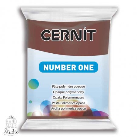 Полимерная глина CERNIT NUMBER ONE, №800 - коричневый, 56 г