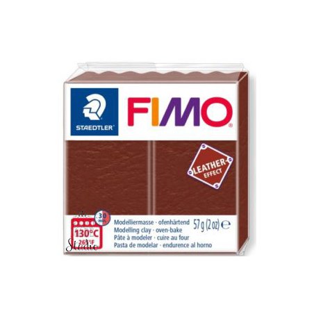 Полимерная глина Fimo LEATHER effect, 57 г, №779, орех