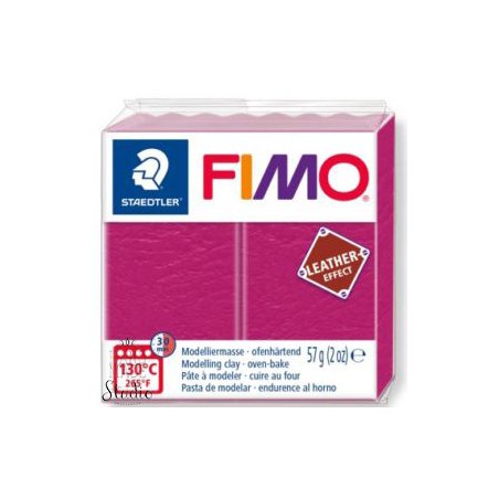 Полімерна глина Fimo LEATHER effect, 57 г, №229, рожевий