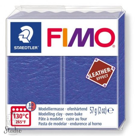 Полімерна глина Fimo LEATHER effect, 57 г, №309, індиго
