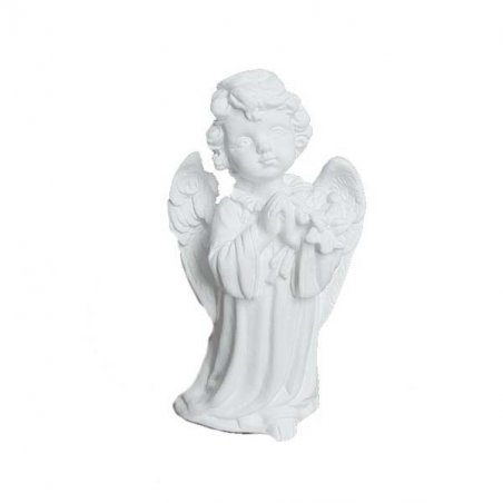 Гіпсова фігурка "Ангел з букетом" (малий), 7 * 4 * 2,5 см