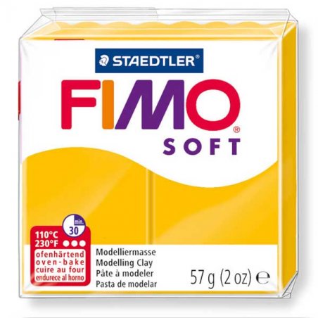 Полімерна глина Fimo Soft, 57 г, №16, жовтий