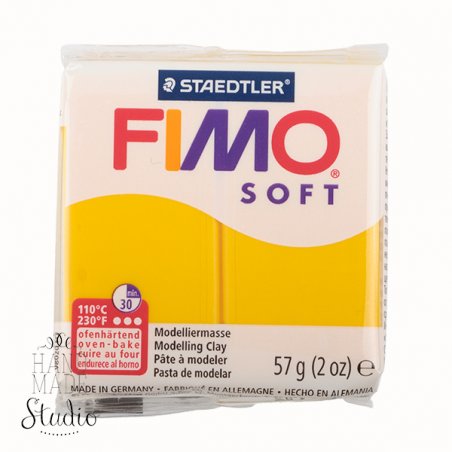 Полімерна глина Fimo Soft, 57 г, №16, жовтий