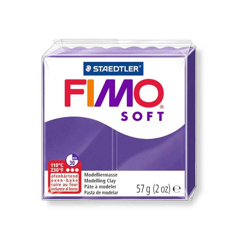Полимерная глина Fimo Soft, 57 г, №63, сливовый