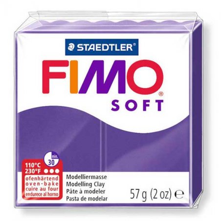 Полімерна глина Fimo Soft, 57 г, №63, сливовий