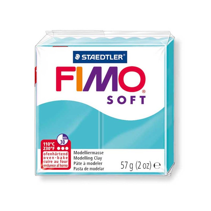 Полимерная глина Fimo Soft, 57 г, №39, мятный