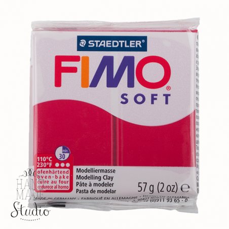 Полимерная глина Fimo Soft, 57 г, №26, вишневый