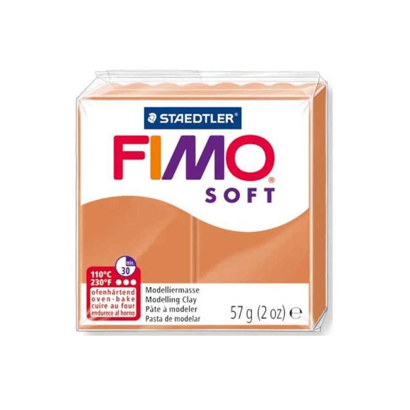 Полимерная глина Fimo Soft, 57 г, №76, коньяк