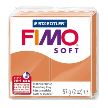 Полимерная глина Fimo Soft, 57 г, №76, коньяк