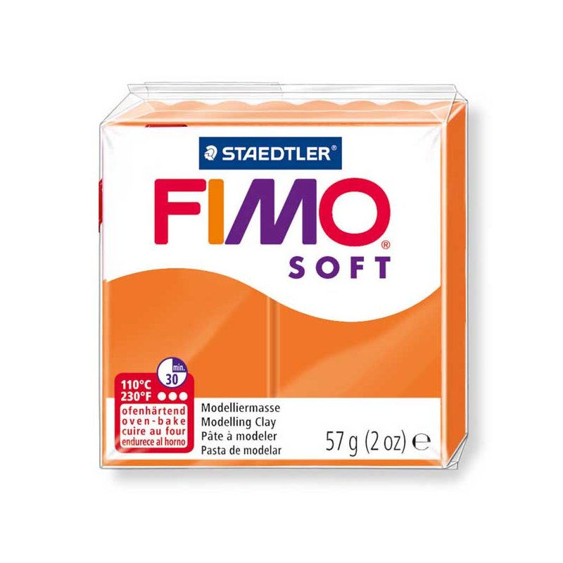 Полимерная глина Fimo Soft, 57 г, №42, оранжевый