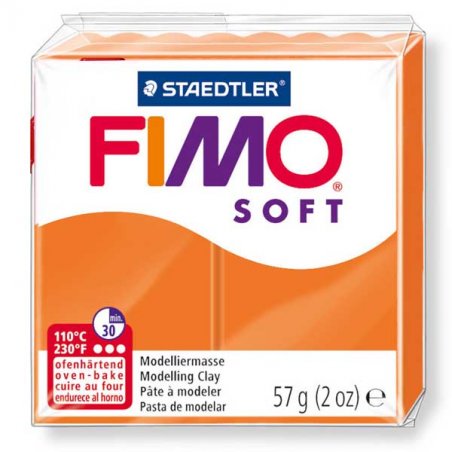 Полимерная глина Fimo Soft, 57 г, №42, оранжевый