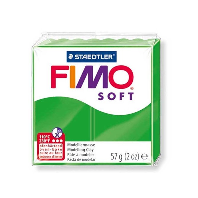 Полімерна глина Fimo Soft, 57 г, №53, тропічна зелена