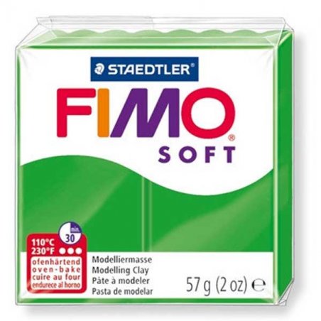 Полимерная глина Fimo Soft, 57 г, №53, тропический зеленый