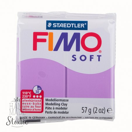 Полімерна глина Fimo Soft, 57 г, №62, лавандовий