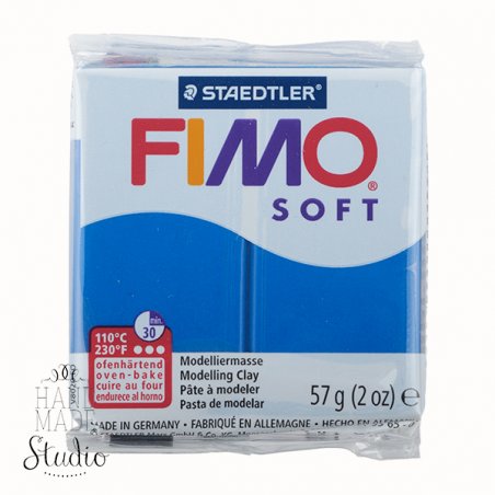 Полимерная глина Fimo Soft, 57 г, №37, синий