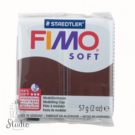 Полімерна глина Fimo Soft, 57 г, №75, шоколадна