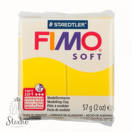 Полимерная глина Fimo Soft, 57 г, №10, лимон