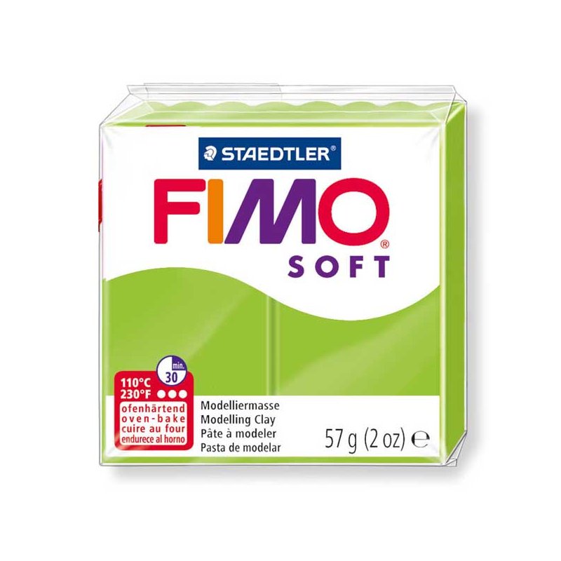 Полимерная глина Fimo Soft, 57 г, №50, салатовый